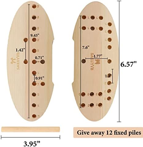 Bow Maker for Ribbon, Holiday Wreaths,Wooden Wreath Bow Maker Tool for Creating Gift Bows, Party Decorations, Hair Bows, Corsages, Holiday Wreaths, Various Crafts(Double-Sided)