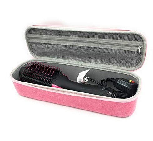 xcivi Hard Carrying Case for Revlon One-Step Hair Dryer and Volumizer Hot Air Brush (Pink)