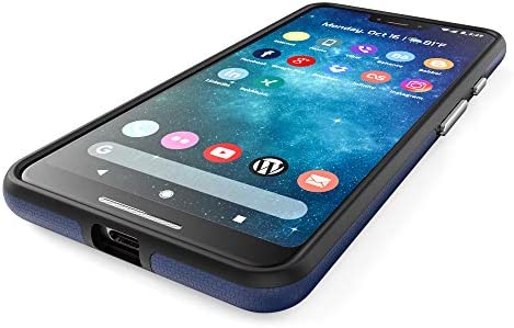 Crave Dual Guard for Google Pixel 3 XL Case, Shockproof Protection Dual Layer Case for Google Pixel 3 XL - Navy