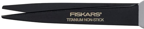 Fiskars 1541301001 Non-Stick Titanium Softgrip Scissors, 8" Length, 3 1/10" Cut