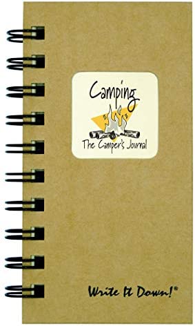 Camping, The Campers Journal - MINI Kraft Hard Cover (prompts on every page, recycled paper, read more...)