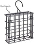 More Birds Suet Cage Bird Feeder, Fruit and Suet Feeder, Single Cake Capacity ,Black