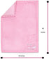Baby Essentials 30x40 Fleece Baby Blanket with Satin Trim for Boys, Girls, and Unknown Gender Baby (Pink)