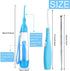 Tonsil Stone Remover, 1 Manual Pump Type Low Pressure Irrigator Oral Water Pick, 1 Tonsil Stone Remover with LED Light, 1 Stainless Steel Tonsil Stone Removal Tools to Get Rid of Bad Breath (Blue)