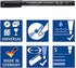 Staedtler Lumocolor Permanent Marker Pen, 0.4mm, Refillable, Black 313-9