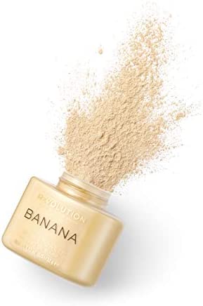 Makeup Revolution Loose Baking Powder, Make Up Setting Powder, Provides Long-lasting Coverage, Reduces Shine, For Medium Skin Tones, Banana, 32g