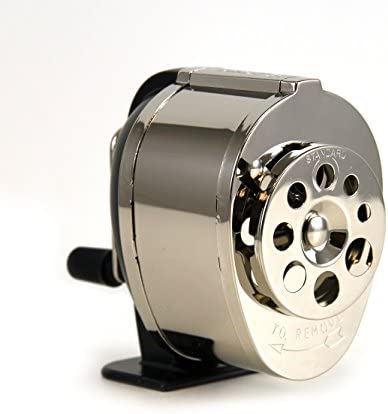 X-ACTO Ranger 1031 Wall Mount Manual Pencil Sharpener,Silver/Black, 1 Count (Pack of 1)