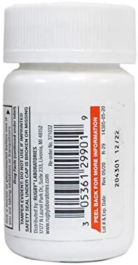 Rugby Meclizine Anti-Nausea Tablets - 25 Mg, 100 per Bottle, 3 Bottles