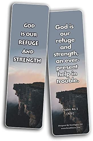 Powerful Bible Verses Bookmarks - God is in Control (30 Pack) - Handy Powerful Bible Verses About God is in Control Bible Texts
