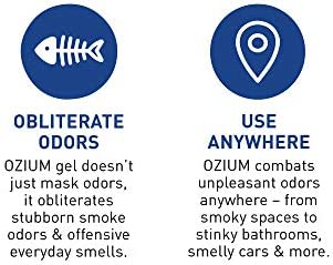 Ozium 8 Oz. 1 Pack Odor Eliminating Gel for Homes, Cars, Offices and More