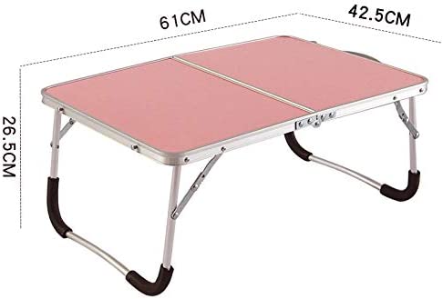 Foldable Laptop Table Lapdesk, Breakfast Bed Serving Tray, Portable Mini Picnic Desk