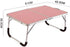 Foldable Laptop Table Lapdesk, Breakfast Bed Serving Tray, Portable Mini Picnic Desk