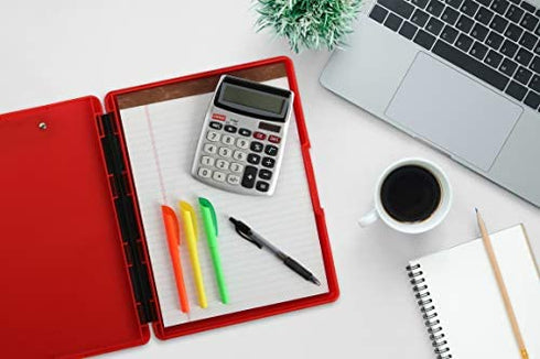 Dexas 3517-J101 Slimcase 2 Storage Clipboard with Side Opening, Strawberry