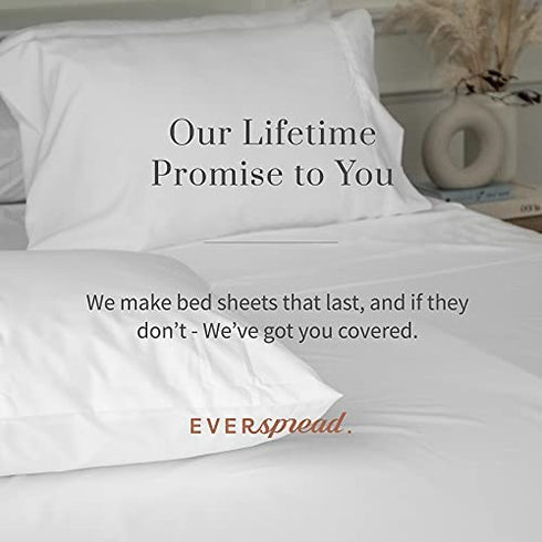 Everspread Bed Sheets (4 Piece Sheet Set) California King Size, Dark Gray. Ultra-Soft & Breathable. Luxury Bedding. Deep Pockets - Fits Mattresses up to 16 inches. Wrinkle & Fade Resistant
