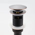 Oil Rubbed Bronze Pop Up Sink Drain, Vanity Bathroom Vessel Lavatory Faucet Drain Stopper, ORB with Overflow