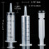 Boao 10 Pack Plastic Syringe Liquid Measuring Syringes Without Needle for Epoxy Resin, Craft, Scientific Labs, Feeding Pets Animals, Oil or Glue Applicator (60 ML)