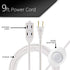 GE 42803 3 Outlet Extension Cord with On/Off Switch Perfect for Lamps, Holiday and Christmas Lights, 9 ft, White