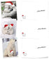 The Best Card Company Variety Pack of 10 Christmas Greeting Cards with Envelopes, Humor Holiday Assortment for Men and Women (10 Designs, 1 Each) - Bear Hugs AM6327XSG-B1x10