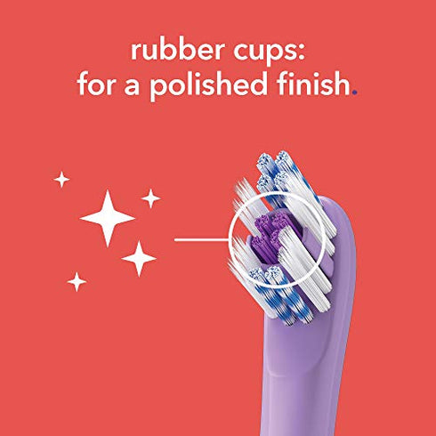 Colgate Hum Connected Smart Battery Toothbrush Refill Head, Purple, 2 Pack