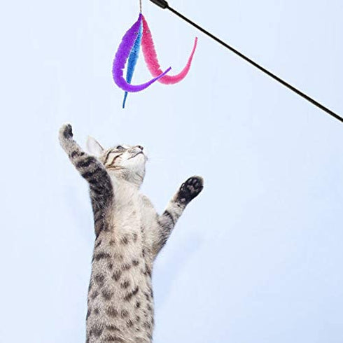 ONESING 19 Pcs Magic Worms Toys Wiggly Worms On String Twisty Fuzzy Worm Toys for Carnival Kid Party Favors Xmas Gifts