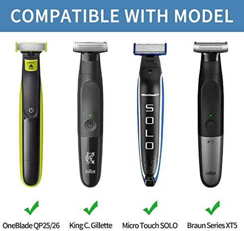 Yinke Case for Philips Norelco One Blade QP25/26, Micro Touch Solo/Braun Series XT5/King C. Gillette Style Master Beard Trimmer, Travel Carrying Case Protective Cover Storage Bag