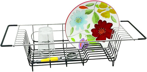 Better Houseware Over Sink Dish Drainer Drying Rack, Stainless Steel, 19.25 x 8.25 x 4.5