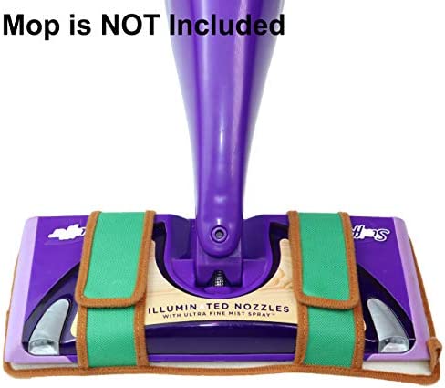 Reusable Mop Pads for Swiffer Wet Jet Refills, Machine Washable Refill Pads for Swiffer Wet Jet Pads, 100% Cotton Terry Cloth Mop Refill for Hardwood Floor, 2-Pack