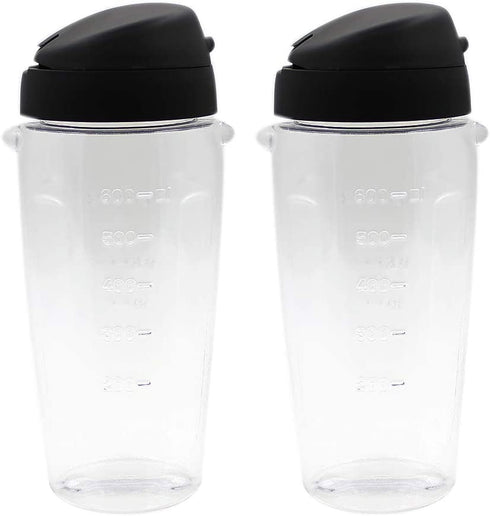 Anbige 2 pieces Oster Blender Replacement Parts Cups 20oz Smoothie Bottle Accessory Compatible with Oster Classic Series Blender