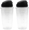 Anbige 2 pieces Oster Blender Replacement Parts Cups 20oz Smoothie Bottle Accessory Compatible with Oster Classic Series Blender