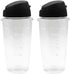 Anbige 2 pieces Oster Blender Replacement Parts Cups 20oz Smoothie Bottle Accessory Compatible with Oster Classic Series Blender