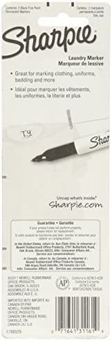 Sharpie Rub-a Dub Laundry Markers Black, 2pk