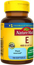 Nature Made Vitamin E 267 mg (400 IU) d-Alpha, Dietary Supplement for Antioxidant Support, 100 Softgels, 100 Day Supply