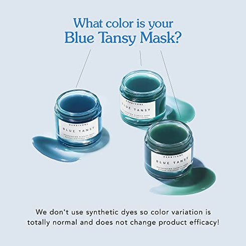 HERBIVORE Botanicals Blue Tansy BHA and Enzyme Pore Refining Mask. Gently Clarify Skin, Minimize Pores and Soothe Redness (2.02 oz)
