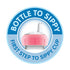 Dr. Brown’s® Milestones™ Options+™ Sippy Spouts, 2-Pack Wide-Neck, Soft 100% Silicone Baby Bottle Sippy Spout, 6m+