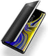 AICase Galaxy Note 9 Case, Luxury Translucent View Window Front Cover Mirror Screen Flip Smart Electroplate Plating Stand 360 Full Body Protective Case for Samsung Galaxy Note 9 (Midnight Black)