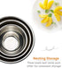 Stainless Steel Mixing Bowls with Lids (Set of 3), Non Slip Colorful Silicone Bottom Nesting Storage Bowls by Regiller-yyi, Polished Mirror Finish For Healthy Meal Mixing and Prepping 2.5 - 3.5-4.2QT