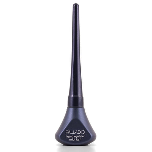 Palladio Liquid Eyeliner, Highly Pigmented and Waterproof Eyeliner, For Intense Eye Definition, Smear-proof Eyeliner Liquid, Includes Easy Grip Wand and Felt Tip Eyeliner Applicator, Midnight