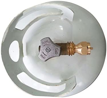 DOZYANT Universal Safest Propane Refill Adapter for Throwaway Disposable Bottle - 100% Solid Brass Regulator Valve Accessory for All 1 LB Tank Small Cylinders