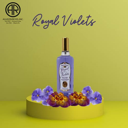 Royal Violets Baby Cologne with Aloe Vera for Baby Sensitive Skin, Relaxing Aroma, 7.6 Fl Oz, bottle
