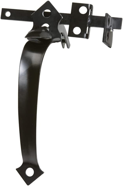 National Hardware N101-451 V24 In-Swinging Thumb Latch in Black