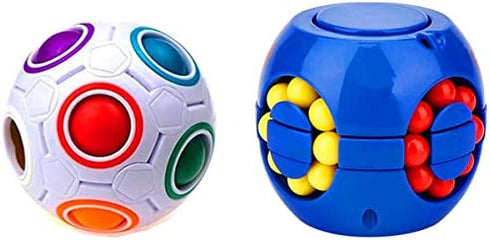 Cuberspeed Bundle Rainbow Ball Magic Fidget Toy Puzzle Magic Ball Cube