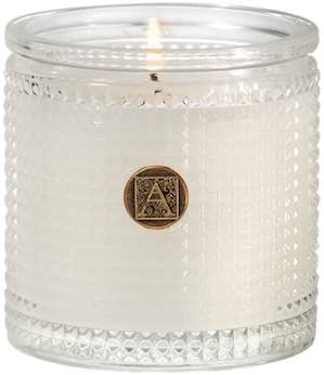 Aromatique Bourbon Bergamot Textured Glass Scented Jar Candle