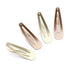 Dofash 5CM/2IN Metal Snap Hair Clips for Women Hair Barrettes Hair Grips Hair Accessories Girls Hair Clips 12 Count/Caramel Blonde