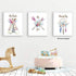 KAIRNE Girls Boho Tribal Art Print,Dreamcatcher Feathers Flowers With Inspirational Quote Wall Poster Picture,Set Of 6(8X10“ Unframed) Watercolor Positive Affirmation Words Bohemian Canvas Poster