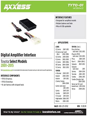Metra TYTO-01 JBL Amplifier Interface Harness