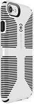 Speck Products CandyShell Grip iPhone SE 2020 Case/iPhone 7 Case (Also Fits iPhone 6 and iPhone 6S), White/Black