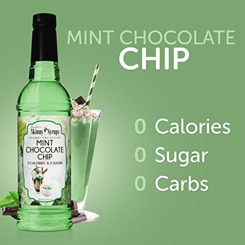 Jordan’s Skinny Syrups Mint Chocolate Chip, Sugar Free Flavoring Syrup, 25.4 Ounce Bottle