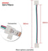 BTF-LIGHTING 10PCS 3Pin 10mm Wide Dual End with 15cm Long Cable LED Strip Solderless DIY Connector Adapter Conductor for WS2811 WS2812B SK6812 LED Flexible Strip Light