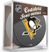 Inglasco Team Logo Hockey Puck Coasters (4) Pack - Penguins