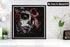 Bimkole 5D Diamond Painting Kits Skull Skeleton Couple, Full Drill Beauty Death DIY Rhinestone Embroidery Set Paint with Diamonds Art by Number Kits Cross Stitch Home Wall Craft Decoration (12x12in)